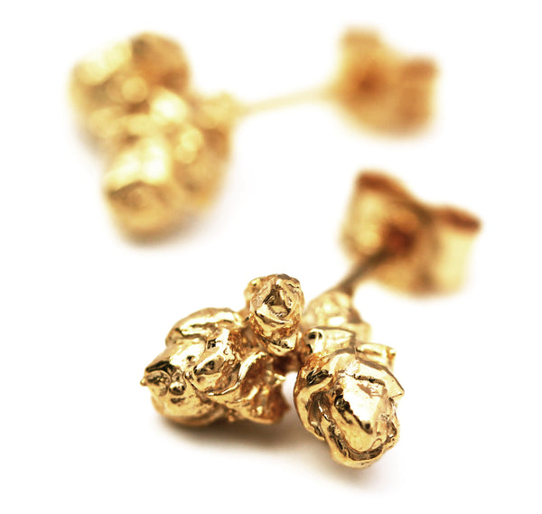 Rose Bud Stud Earrings