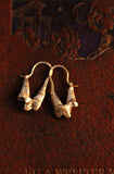 Fox Molar Teeth Hook Earrings