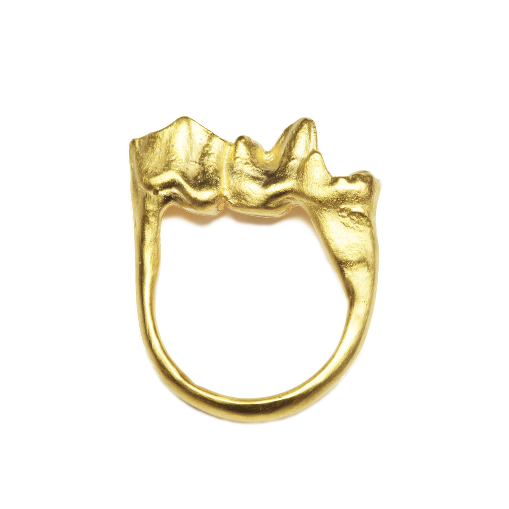 Ram and Fox Tooth Molar Ring