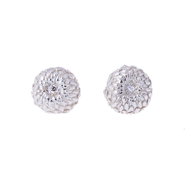 Young Acorn and diamond earrings